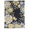 Trio Wildflower Grey Area Rug 8X10 Transitional Contemporary Design